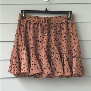 NWT Entro Elastic Waist Ruffled Skater Skort